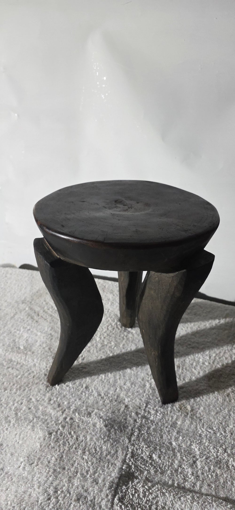 Hand-carved Senufo Stool, Round / 3